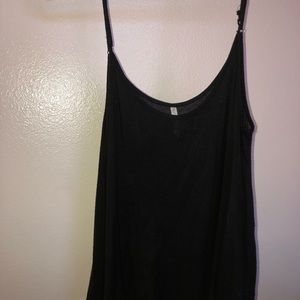 Black Spaghetti Strap Tank Top